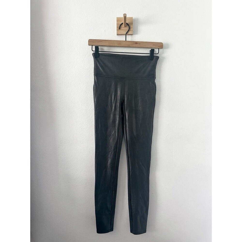 Spanx Faux Leather Leggings for Women, Size Small - Black